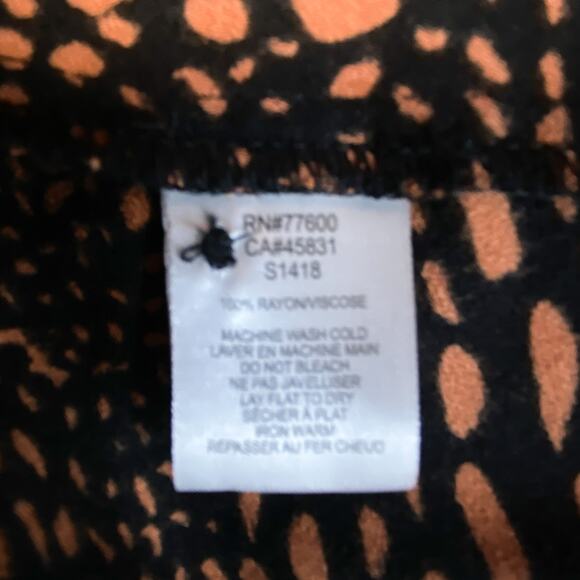 Saltwater Luxe Cinnamon Button-Up Dress Size Small NWT 100% Rayon - Picture 10 of 11